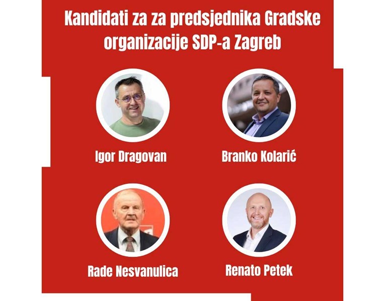 Zagrebački SDP bira predsjednika između četvorice kandidata