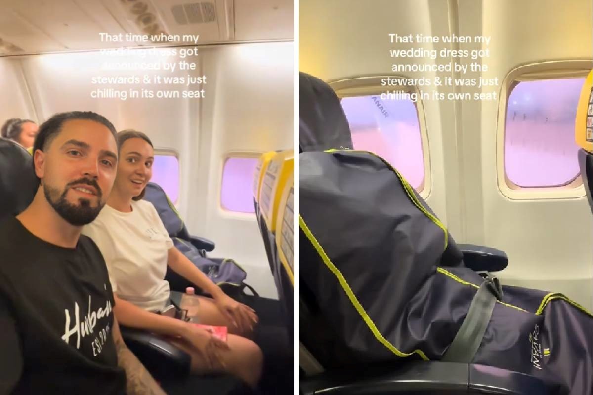 Mladenka kupila sjedalo u avionu Ryanaira za svoju vjenčanicu 😁
