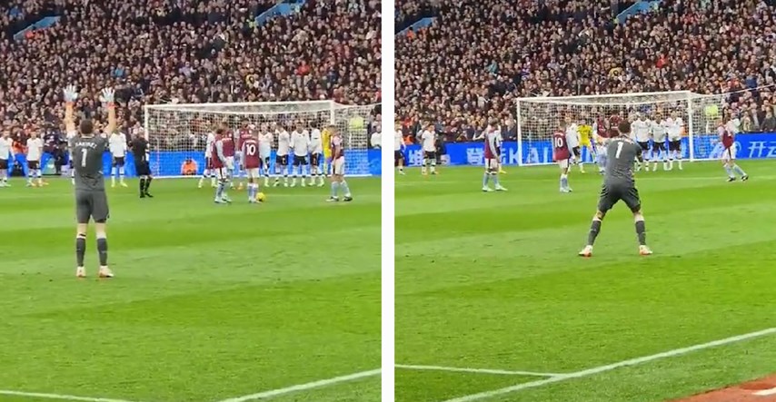 VIDEO Vratar Aston Ville naređivao živi zid pred golom Uniteda. Uslijedila je golčina