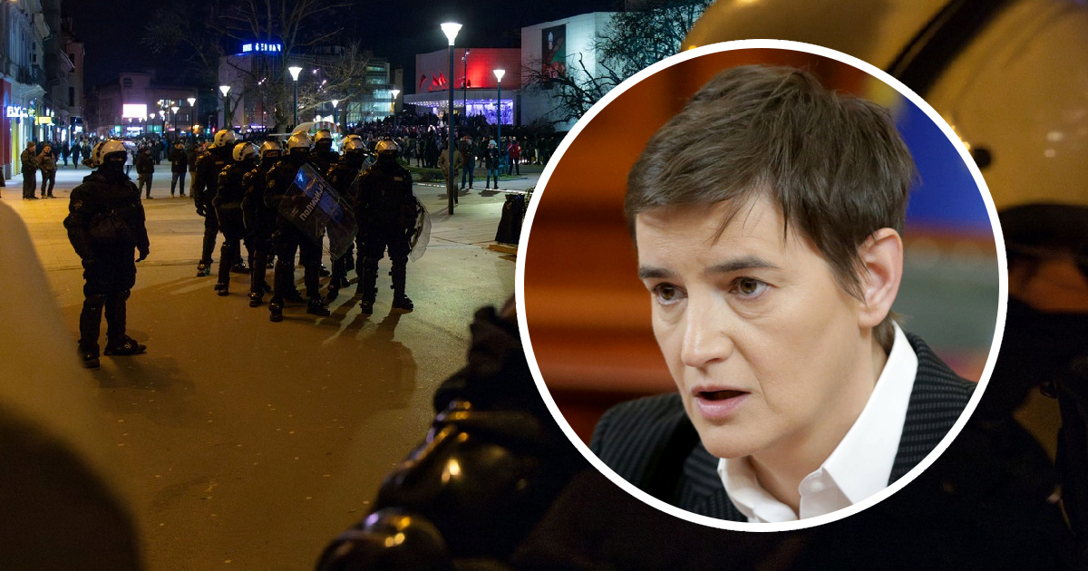 Brnabić: Scene koje smo sinoć vidjeli u Novom Sadu ova zemlja nije vidjela od 1945.