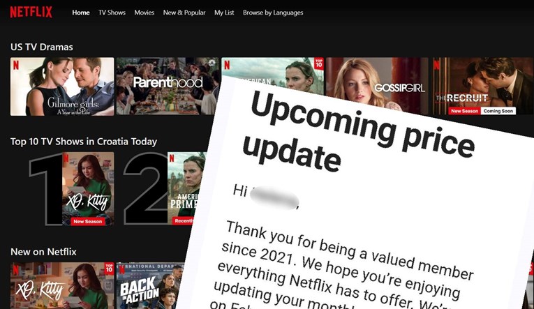 Netflix Hrvate obavijestio o novim cijenama. Hoćete li otkazati pretplatu?