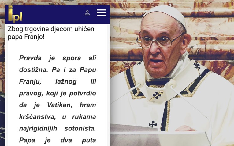 Luđaci šire laž da je Papa uhićen zbog dječje pornografije