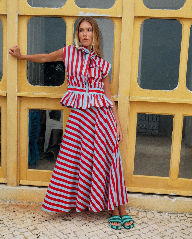 Zara ima elegantan prugasti komplet koji možete nositi zajedno ili odvojeno