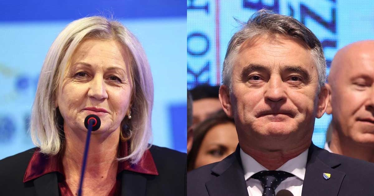 Prema trenutnim rezultatima, nakon 55% prebrojanih glasova Krišto ispred Komšića