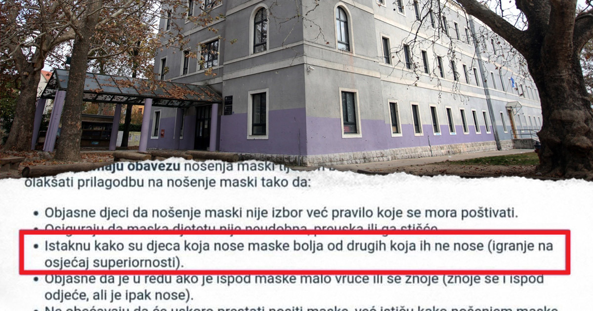 Ravnatelj o spornoj uputi psihologinje roditeljima: Možda se malo nespretno izrazila