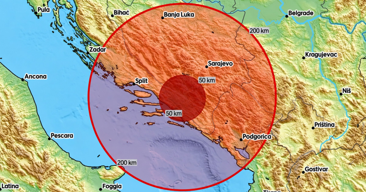 Kod Metkovića jutros umjeren pa slabiji potres