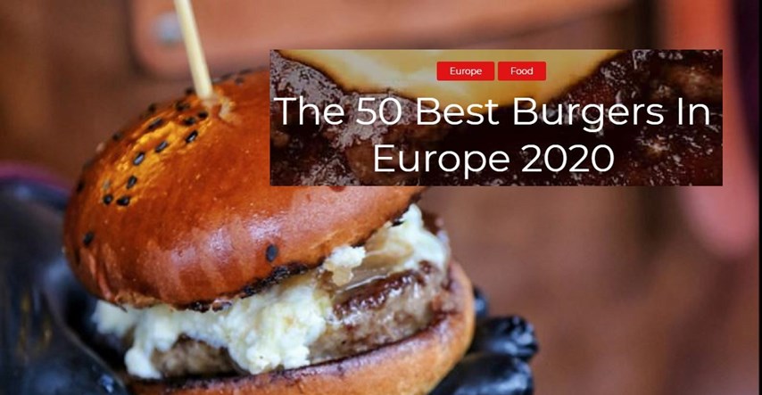 Ovaj burger iz Hrvatske proglašen jednim od najboljih 50 u Europi