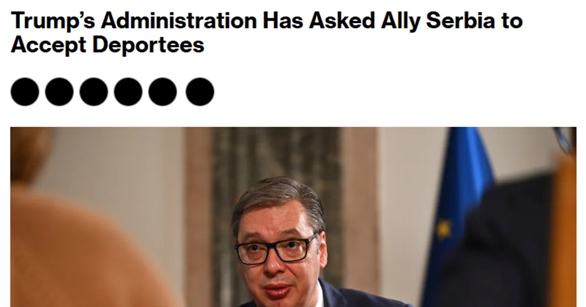 Bloomberg: Trump želi deportirati migrante u Srbiju