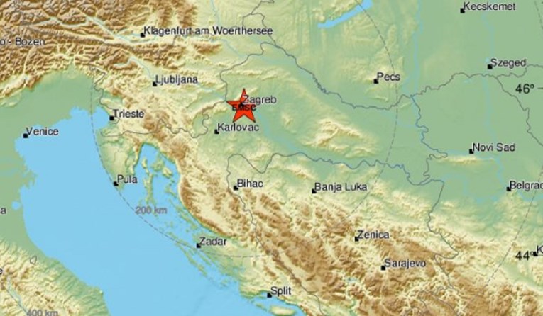 Slabiji potres u Zagrebu