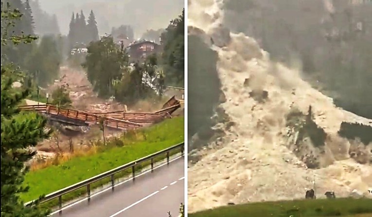 VIDEO Snažna oluja raznijela mostove u Južnom Tirolu. Najavljuju se nove