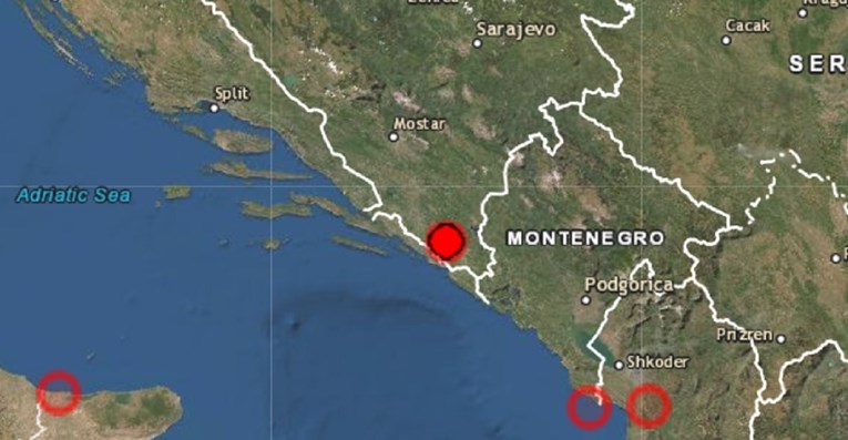 Potres od 2.8 u Hercegovini, osjetio se u Dubrovniku