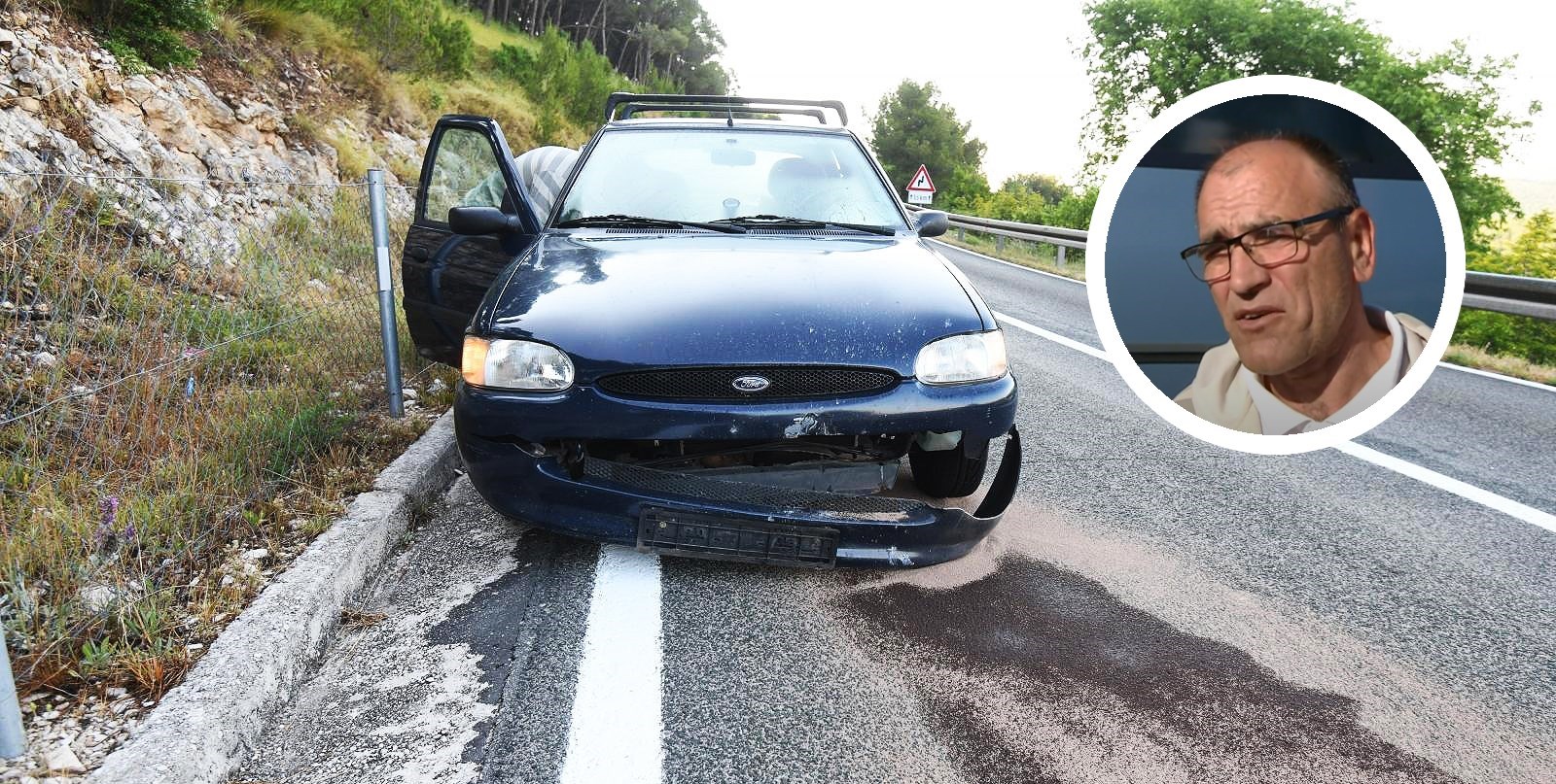 Vozač ispred čijeg se auta spustila kamena gromada uslijed potresa: "U šoku sam"