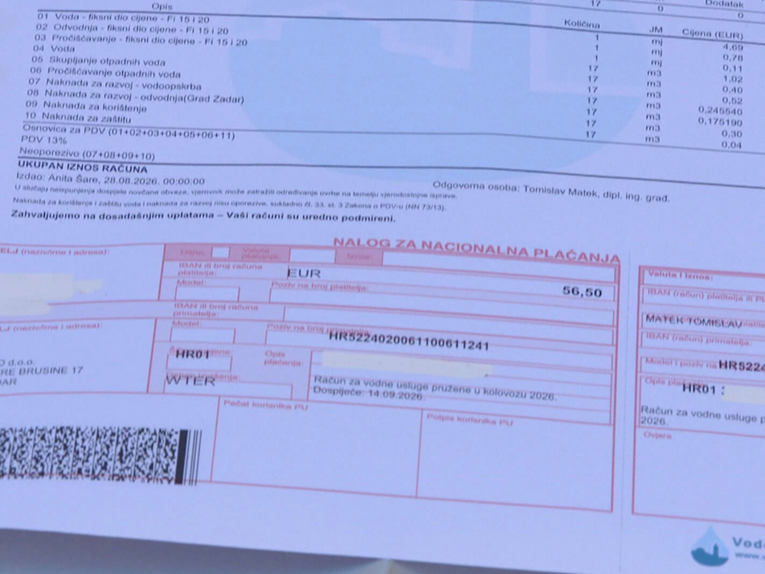 Zadranima voda ove godine već dvaput poskupjela. "To je porez na normalnog čovjeka"