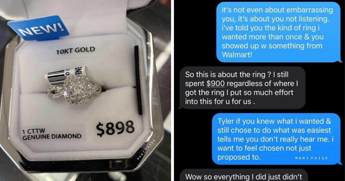 Odbila zaručnički prsten od 775 € jer je dečko nije slušao, ljudi pišu da je u pravu