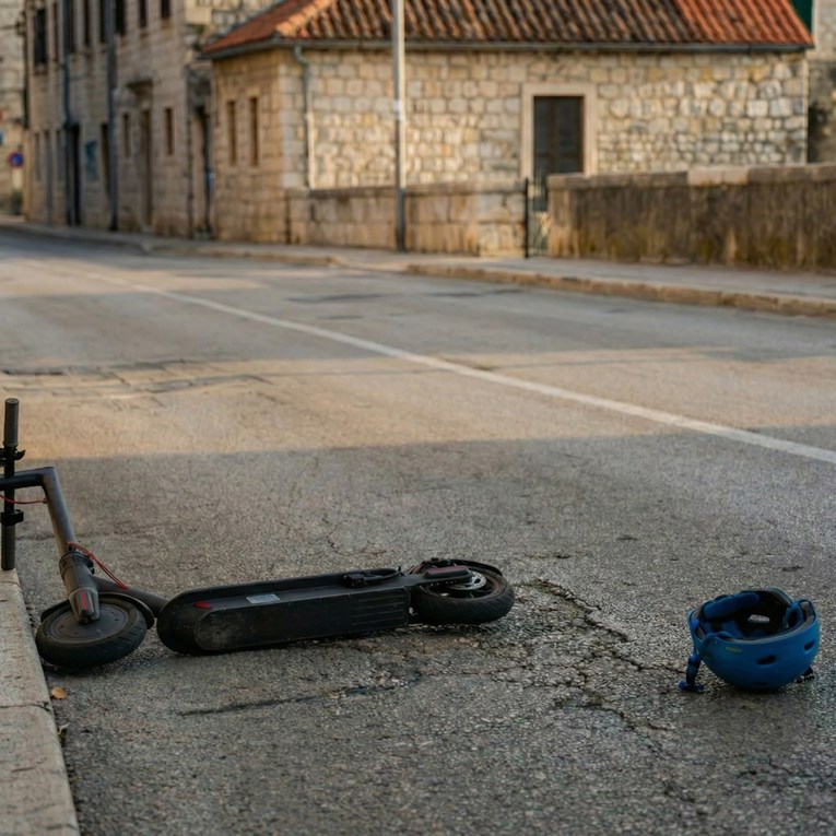 Dijete palo s električnog romobila u Šibeniku. Teško je ozlijeđeno