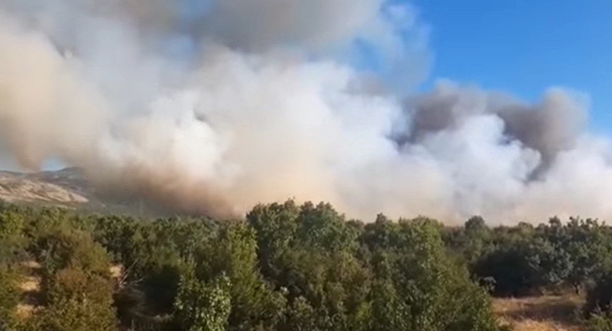 Izbio veliki požar kod Oklaja, gase ga četiri kanadera i dva Air Tractora