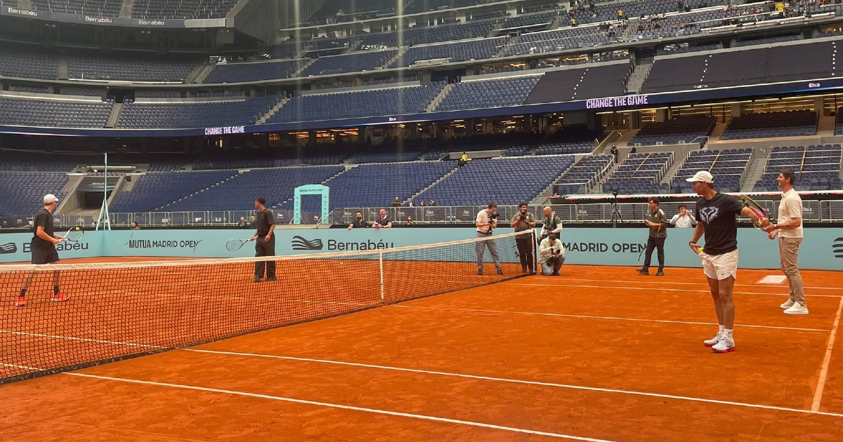 VIDEO Nadal i Sinner igrali tenis sa zvijezdama Reala. Pérez sudio meč