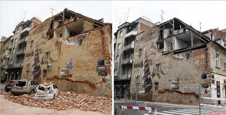 FOTO Pogledajte kako je Zagreb izgledao na dan potresa, a kako izgleda danas