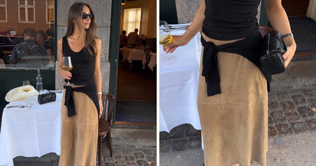Massimo Dutti suknja od brušene kože savršen je komad za jesen. Sad je na popustu