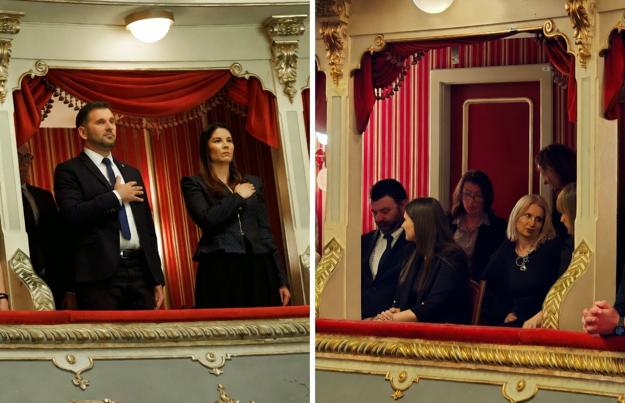 Šuta nakon govora otišao iz kazališta, nije gledao predstavu. "Nisam mogao ostati"