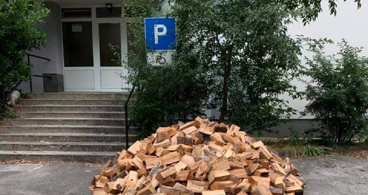 Prizor razbjesnio Riječane zbog mjesta na kojem je netko istovario drva
