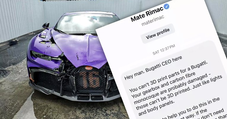 Vlasnik razbijenog Chirona prijetio Bugattiju, odmah se javio Mate Rimac