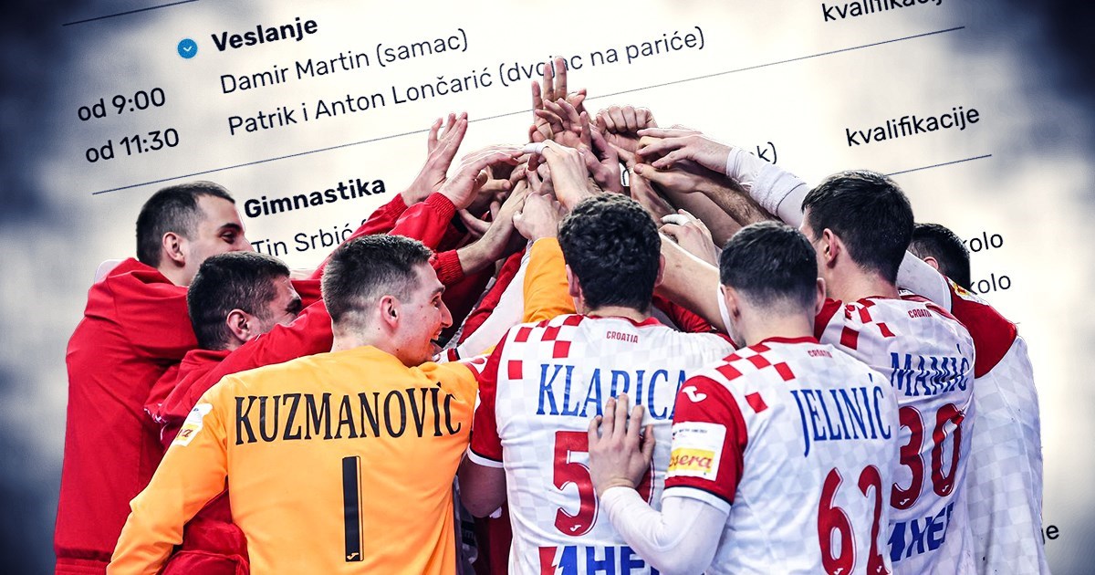 Ovo je raspored nastupa svih hrvatskih sportaša na OI-ju u Parizu