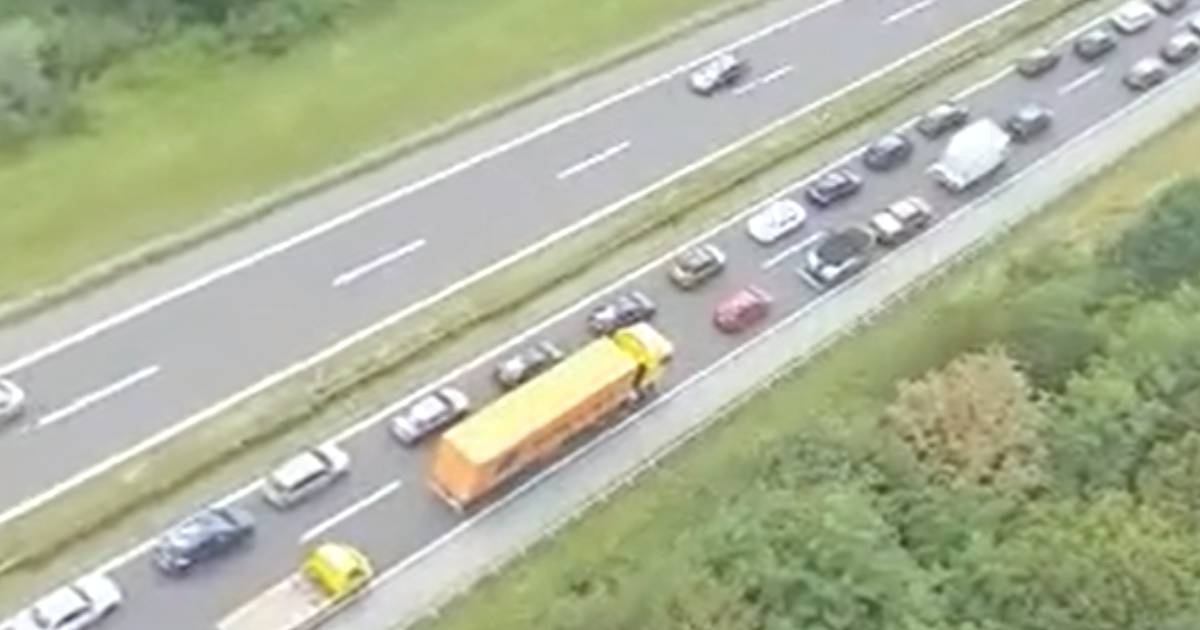 Policija objavila snimku iz zraka, pogledajte gužvu na A1