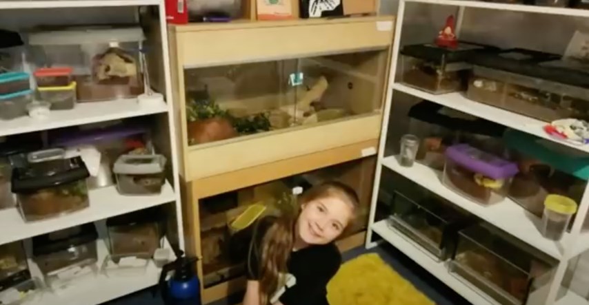 Osmogodišnjakinja u svojoj sobi ima 50 tarantula, zmija i škorpiona