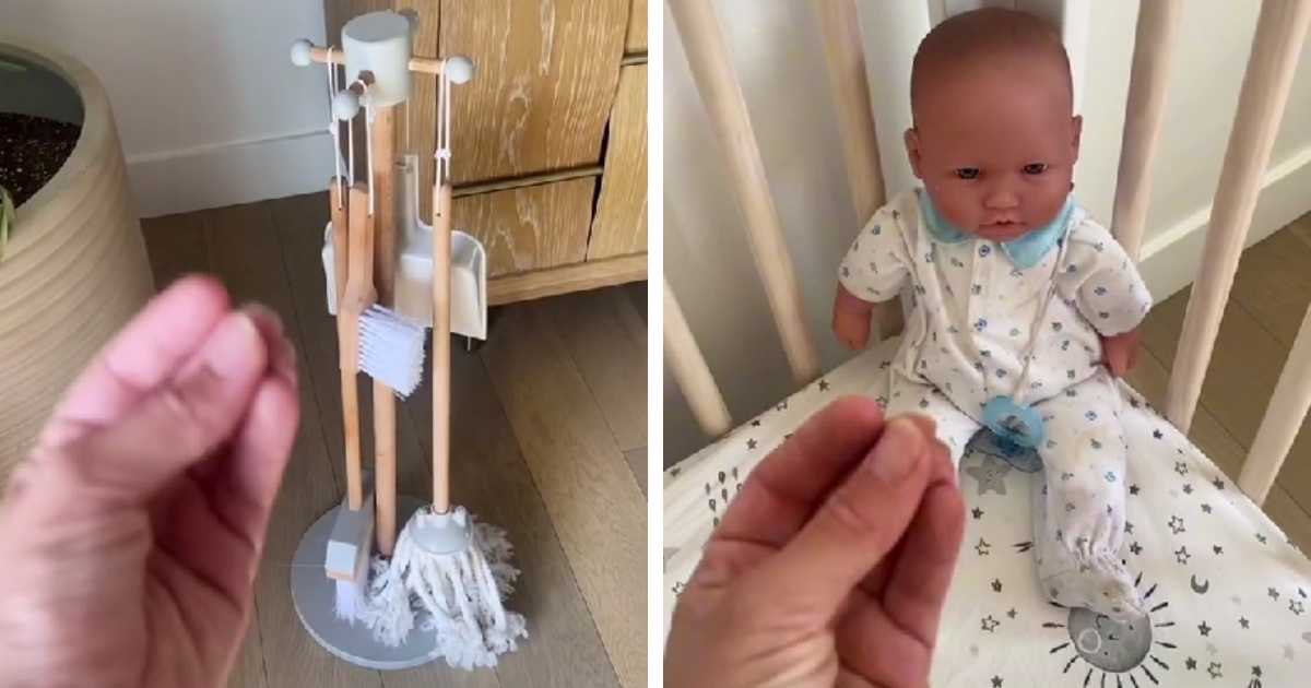 Mama dvogodišnjaku kupila set za čišćenje i lutku te izazvala burne reakcije