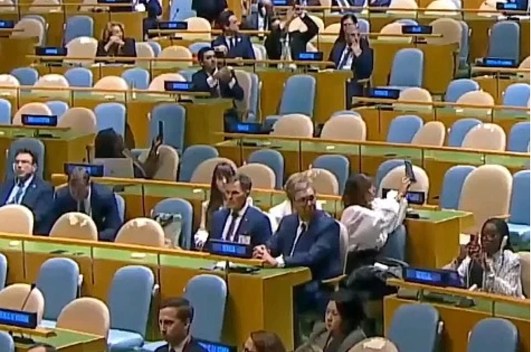 VIDEO Vučić slušao Netanyahua u UN-u. Pogledajte reakciju kad se dvorana ispraznila