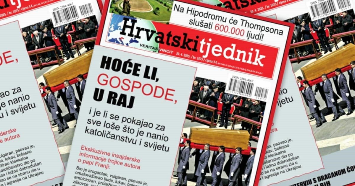 Novi broj Hrvatskog tjednika: "Papa Franjo je psovao. Bio je bolesno ambiciozan"