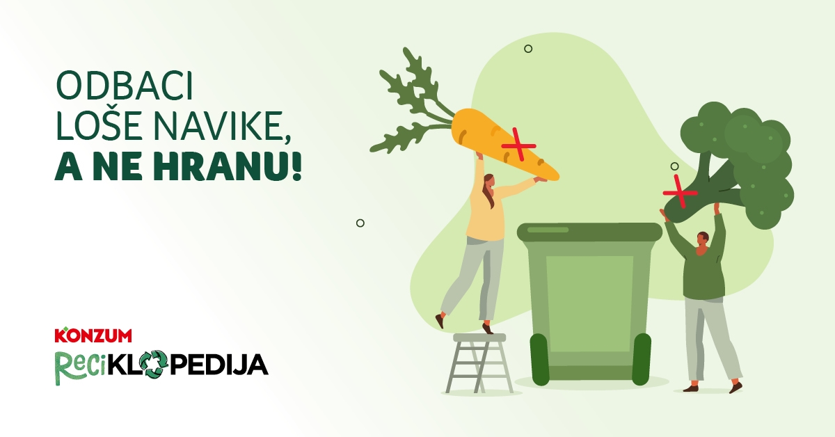Konzumova Reciklopedija pomaže u smanjenju bacanja hrane
