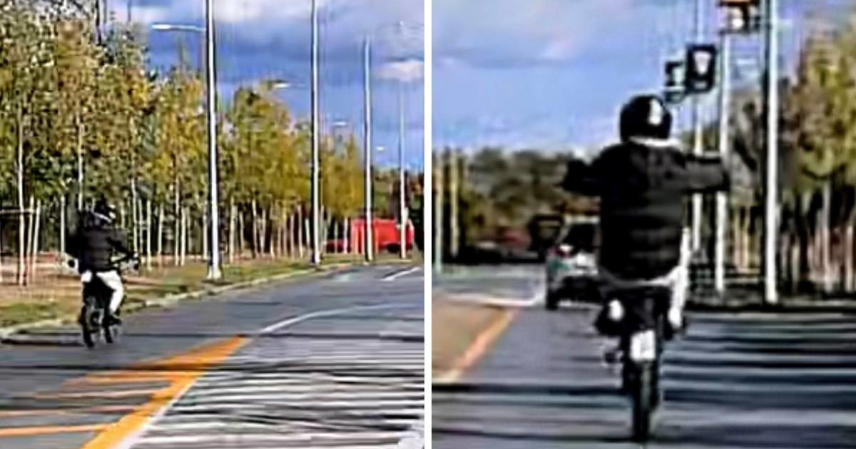 VIDEO Opasna vožnja u Osijeku. Na zadnjem kotaču prešao u suprotnu traku