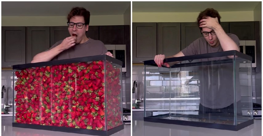 Snimka ovog tipa kako jede jagode ima 223 milijuna pregleda, jasno je i zašto