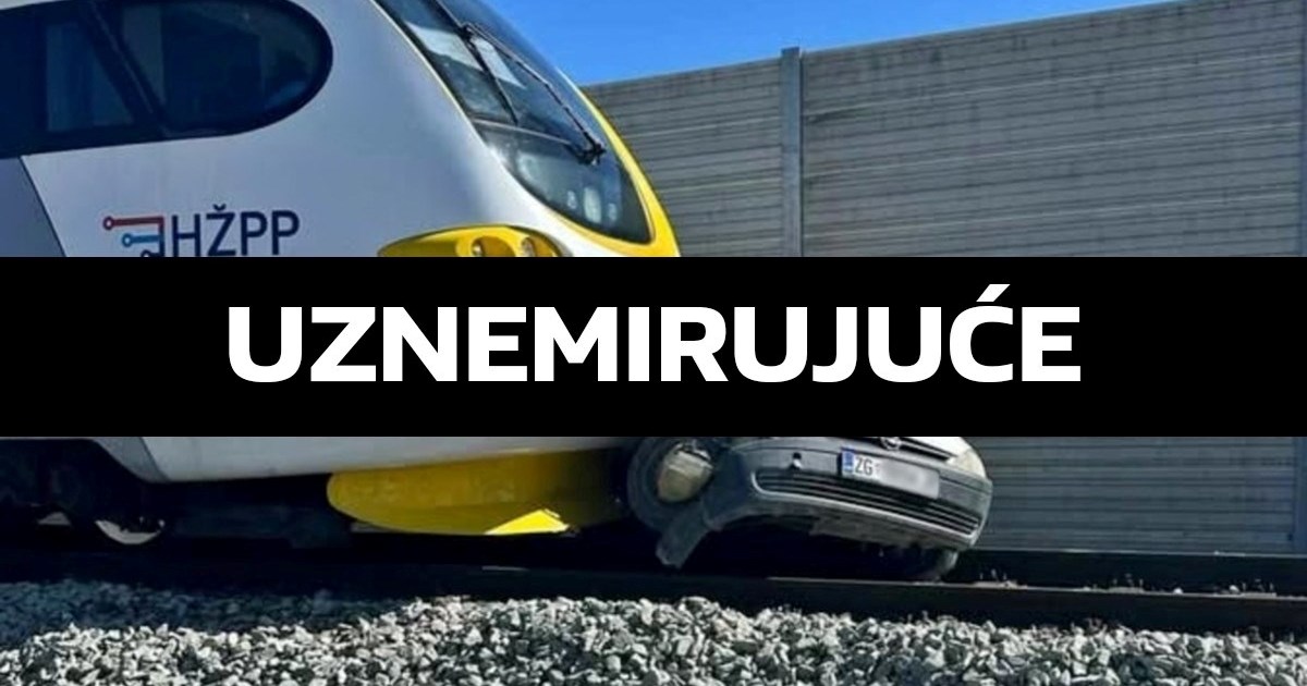 Vlak udario u auto u Dugom Selu. Čovjek mrtav, drugi helikopterom prebačen u bolnicu