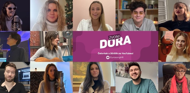Sudionici Dore zapjevat će danas u emisiji Eurosong od doma - Zvoni Dora