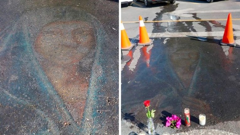 Vjernici diljem Meksika hrle na jedan parking zbog misterioznog crteža Djevice Marije
