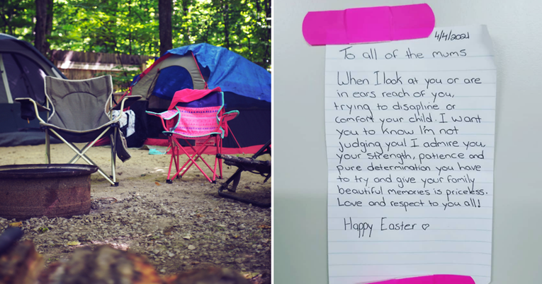 Žena u kampu pronašla dirljivu poruku koju mora čuti svaka mama