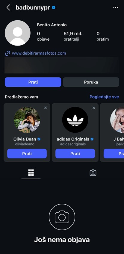 Bad Bunny nakon Super Bowla izbrisao sve s Instagrama