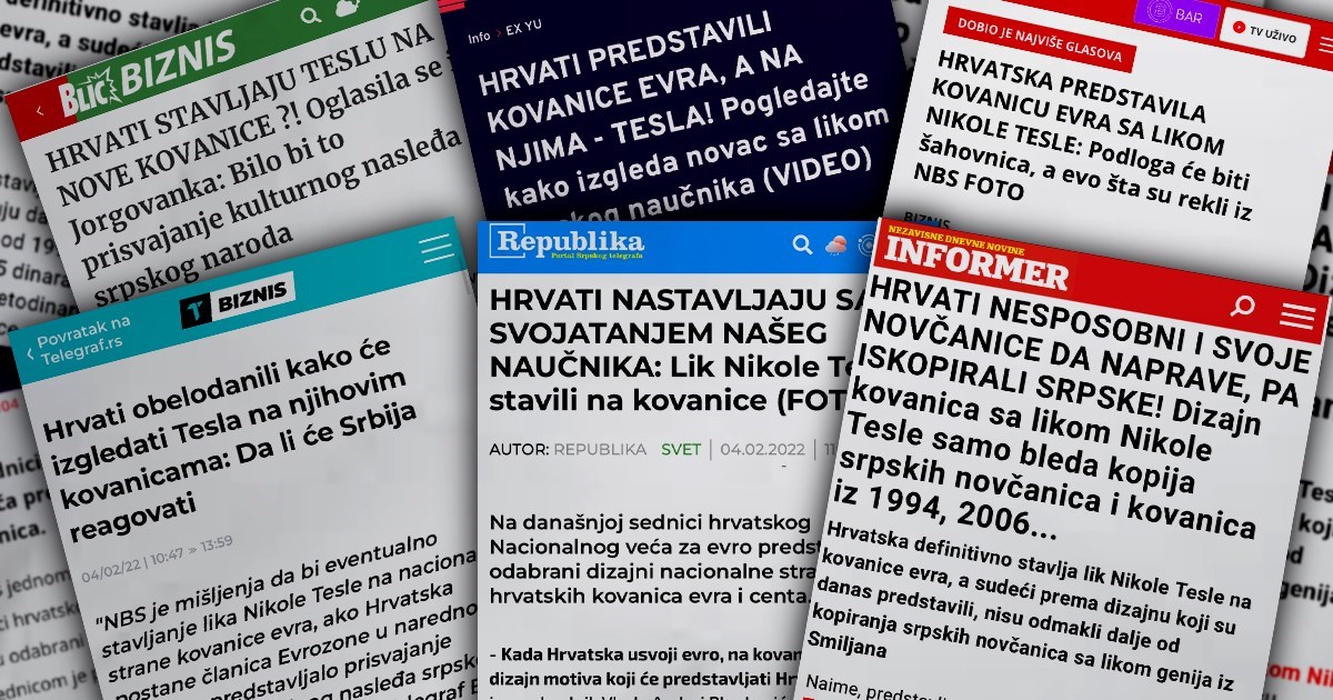 Srpski mediji o hrvatskom euru: Nastavljaju sa svojatanjem našeg znanstvenika