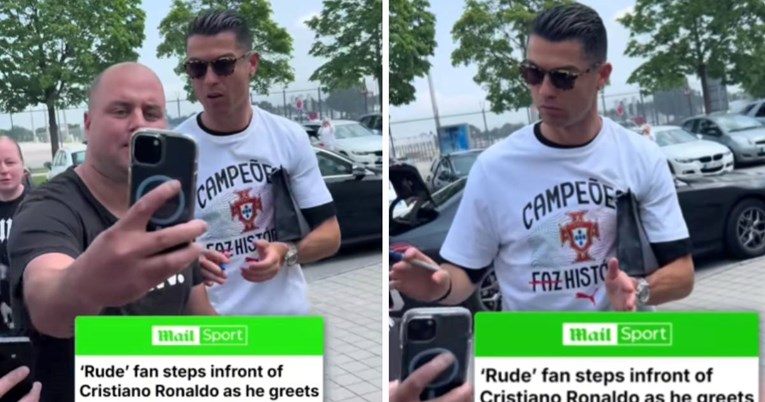 Pogledajte kako je Cristiano Ronaldo reagirao kad se navijač ubacio da napravi selfie