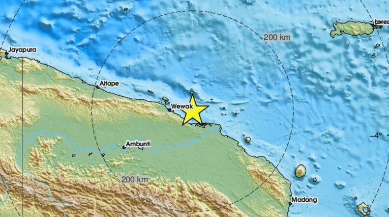 Potres magnitude 6.6 pogodio Papuu Novu Gvineju