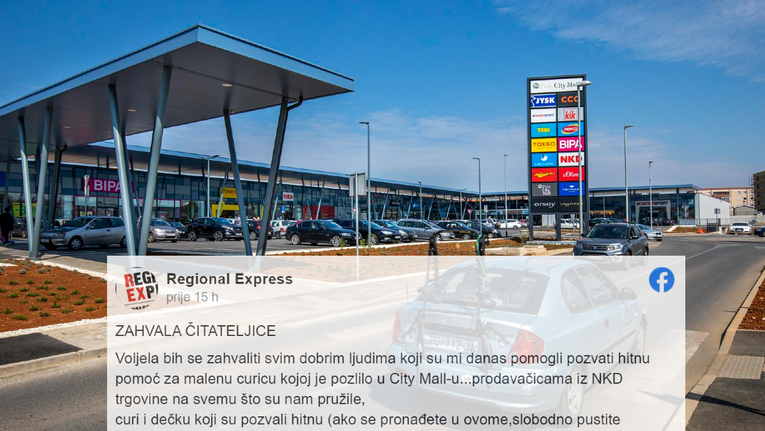 Djevojčici pozlilo u šoping-centru u Puli, dobri ljudi odmah priskočili u pomoć