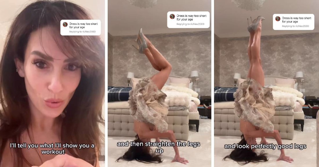 Ženi Aleca Baldwina pisali da joj je haljina prekratka. Ona napravila stoj na glavi