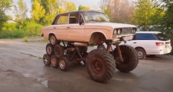 VIDEO Najluđa Lada je čudovište s 14 kotača i dizelašem na benzin