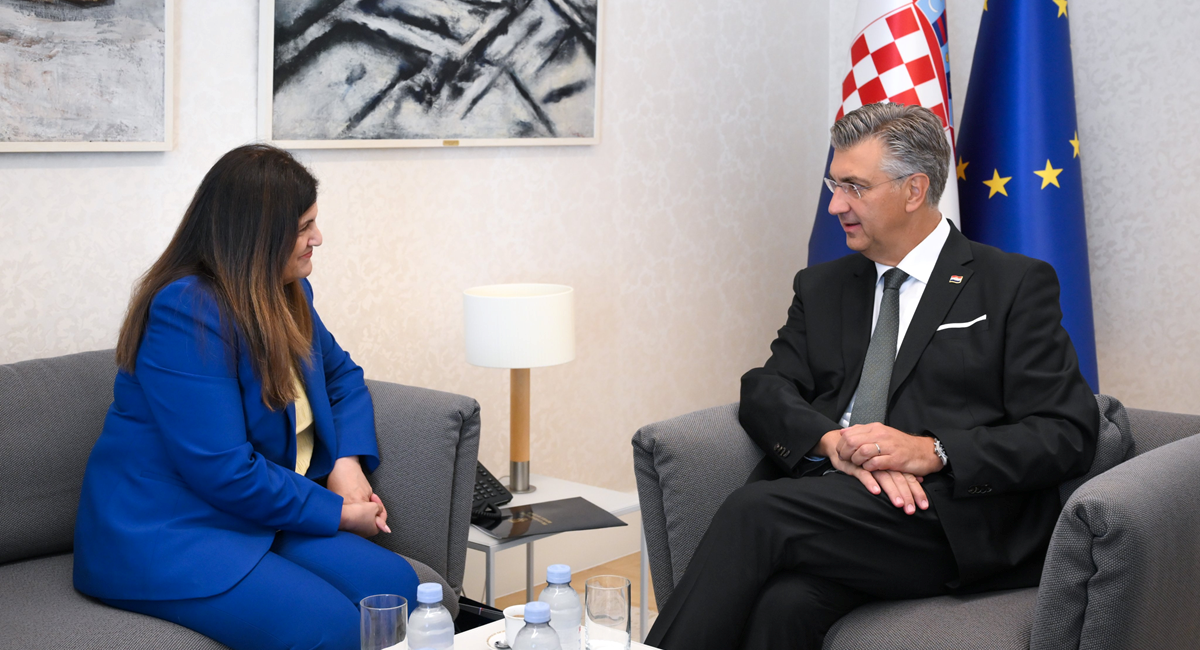 Plenković primio palestinsku šeficu diplomacije. Najavio pomoć Gazi