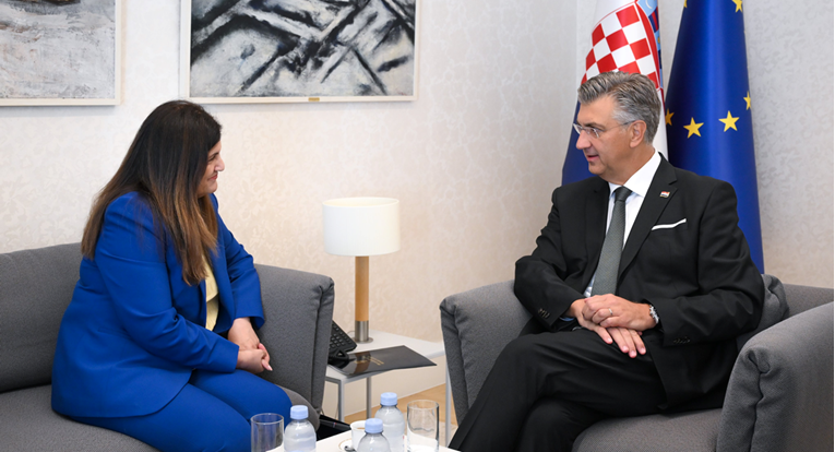 Plenković primio palestinsku šeficu diplomacije. Najavio pomoć Gazi