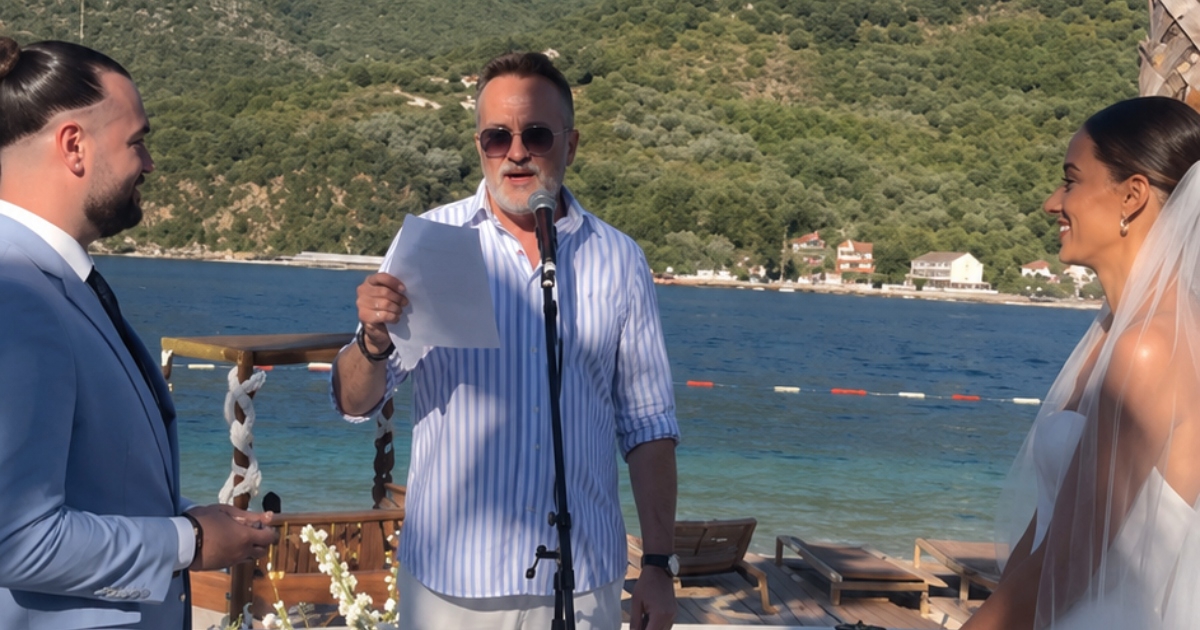 Tarik Filipović vjenčao nećakinju svoje supruge Lejle u Crnoj Gori