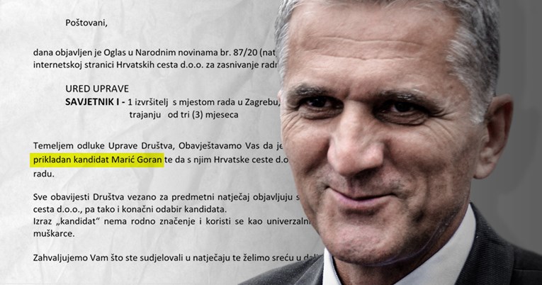 Goran Marić postaje savjetnik Uprave Hrvatskih cesta. Sakrivaju koliko ga plaćaju